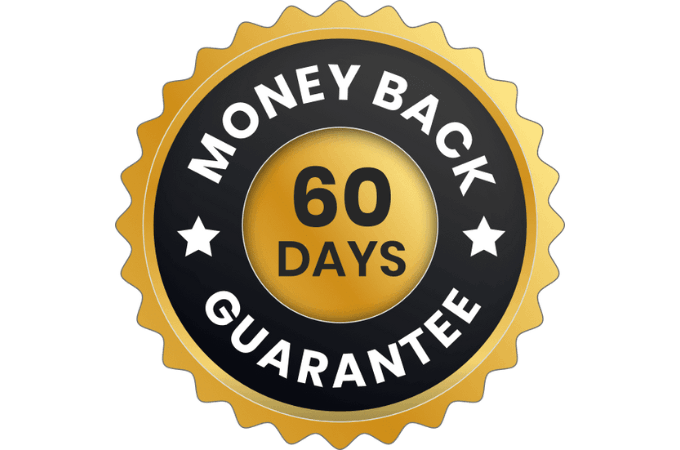 Money Back Guarantee 60 days